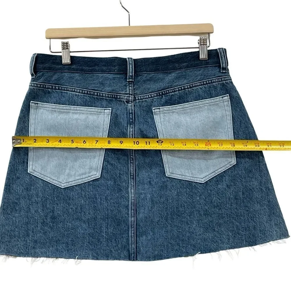 Everlane Cargo Mini Jean Skirt